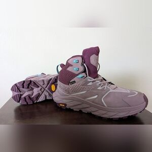 NEW HOKA One One Anacapa Mid GPX Elderberry Grape Hiking Boots Women's Size 9.5B